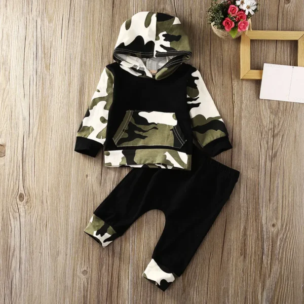 Autumn Winter Pudcoco Baby Boy Clothes Set 0-3 Year Casual Toddler Kids Newborn Hooded Tops Pants 2Pcs Outfits Set - Image 2