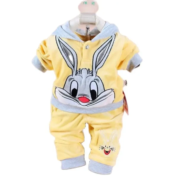 Newborn Clothes Autumn Winter Baby Boy Clothes Sets Children Clothing Sets Kids Girls Sport T-shirt+PantsKeep warm Outfit Suit - Image 2