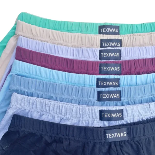 100% cotton Big size underpants men's Boxers plus size large size shorts breathable cotton underwear 5XL 6XL 4pcs/lot - Image 2