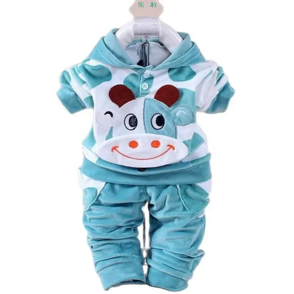 Newborn Clothes Autumn Winter Baby Boy Clothes Sets Children Clothing Sets Kids Girls Sport T-shirt+PantsKeep warm Outfit Suit - Image 6