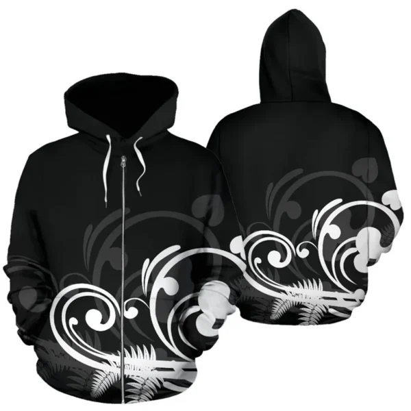 New Zealand Hoodie Silver Fern Zip-Up 3d Printed Hoodie For Men Y2k Tops New In Hoodies & Sweatshirts Hoody Sports Pullover Coat - Image 4