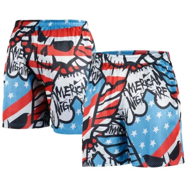 2024 Hot Selling Men's Shorts 3D Digital Black Red Retro Printed Loose Casual Beach Stroll Fashionable Quick Drying Shorts - Image 2