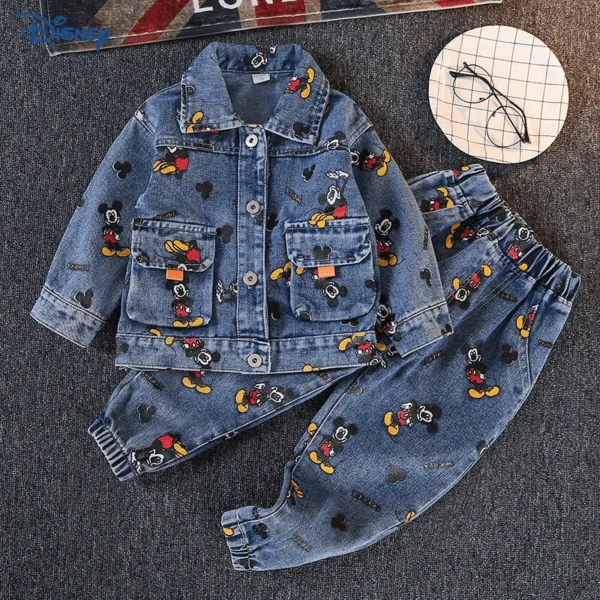 Baby Mickey Cartoon Clothes Set for Boys & Girls 2-7Y - Image 2