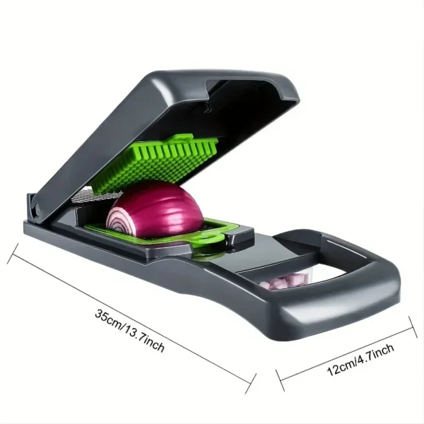 16pcs/Set Vegetable Chopper Multifunctional Fruit Slicer Manual Food Grater Cutter With Container Mincer Chopper Kitchen Stuff - Image 5