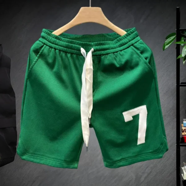 Men Basketball Shorts Drawstring Waist Shorts Breathable Quick Dry Men's Gym Shorts with Drawstring Elastic Waist for Fitness - Image 2