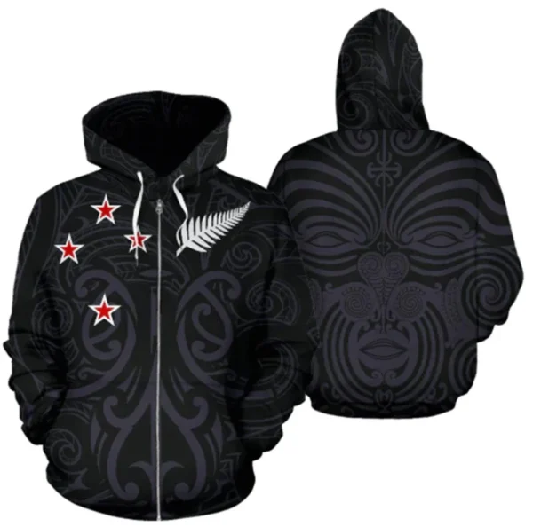 New Zealand Hoodie Silver Fern Zip-Up 3d Printed Hoodie For Men Y2k Tops New In Hoodies & Sweatshirts Hoody Sports Pullover Coat - Image 6