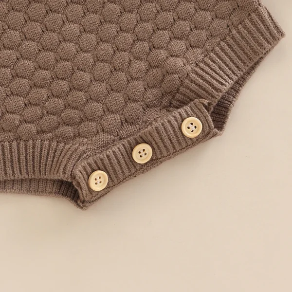 2022-07-14 Lioraitiin 0-24M Newborn Infant Baby Girl Romper Knit Ruffle Warm Long Sleeve Jumpsuit Toddler Fall Spring Clothing - Image 6