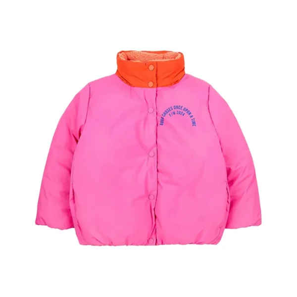 Pre-sale Children's Coat 24 Autumn/Winter Coat Color Block Sheepskin Jacket Outerwear BC Girls Boys Wear Lamb Wool Coat on Both - Image 4
