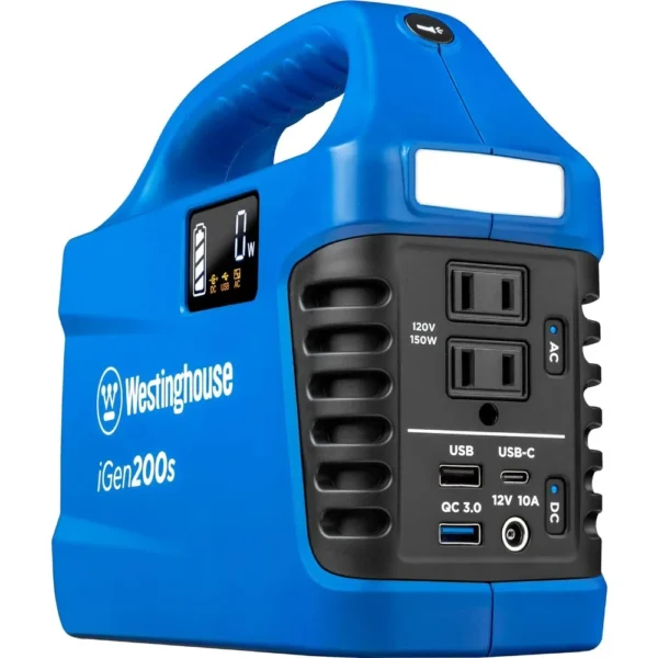 Westinghouse 194Wh 300 Peak Watt Portable Power Station and Solar Generator & Portable 60W Solar Panel for Portable Power - Image 2