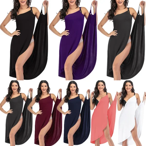 Summer Casual style Beach Sexy Dress Women solid beach skirt sexy suspender large open back dress Slim fit 2022 New Summer Hot