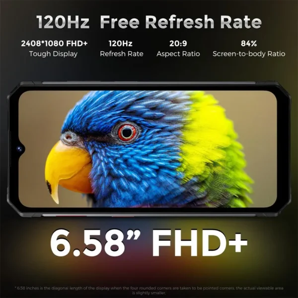 Fossibot F102 Rugged Smartphone 20GB+256GB, 16500mAh, IP68, NFC - Image 3
