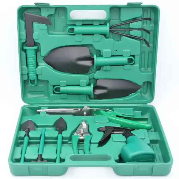 Ten-piece Gardening Tool Set Garden Utensils Shovel Rake Shovel Scissors Watering Can Multi-purpose Garden Supplies Ten-piece G - Image 4