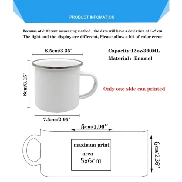 Best Dad Print Funny Enamel Creative Coffee Cups Camping Mugs Handle Drinkware Vacation Mug The Best Father's Day Gifts for Men - Image 2