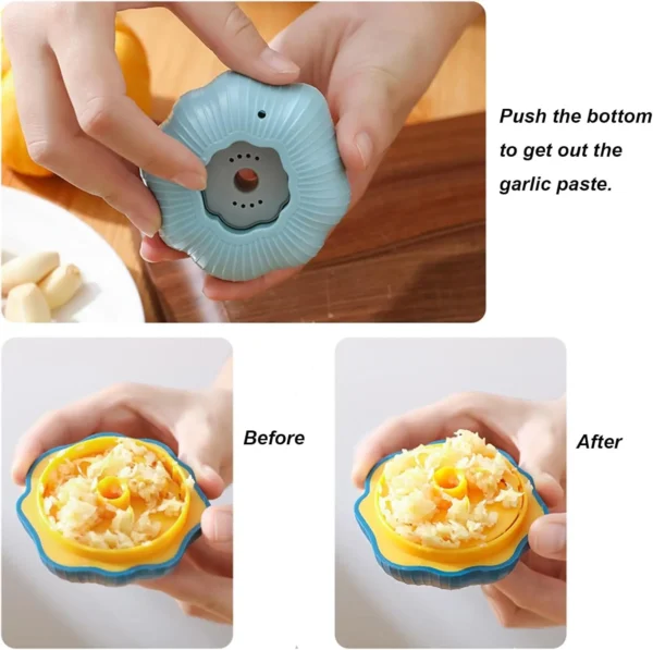 Easy-Twist Garlic Clove Press Crusher, Garlic Press, Garlic Ginger Twister Chopper, Manual Garlic Mincer Squeezer Chopper Garlic - Image 6