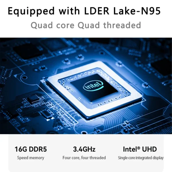 Intel N95 10.95 inch Laptop 360° Flip OLED Touch Screen Aluminum alloy body Windows 11 16GB DDR5 RAM 2TB SSD ROM - Image 4