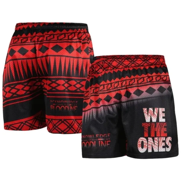 2024 Hot Selling Men's Shorts 3D Digital Black Red Retro Printed Loose Casual Beach Stroll Fashionable Quick Drying Shorts