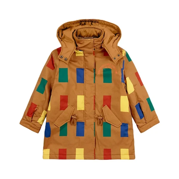 Pre-sale Children's Coat 24 Autumn/Winter Coat Color Block Sheepskin Jacket Outerwear BC Girls Boys Wear Lamb Wool Coat on Both - Image 5