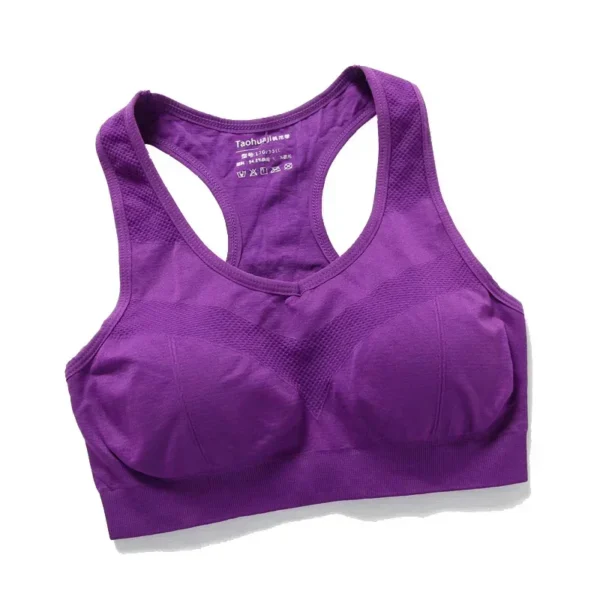 Women Sports Bra Top Push Up Fitness Bra Underwear Sport Tops Breathable Running Vest Gym Active Bras - Image 4
