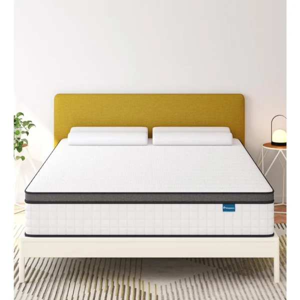 Full Size Mattress,10 Inch Full Mattress in a Box,Hybrid Memory Foam Full Size Mattresses,Medium Firm Soft