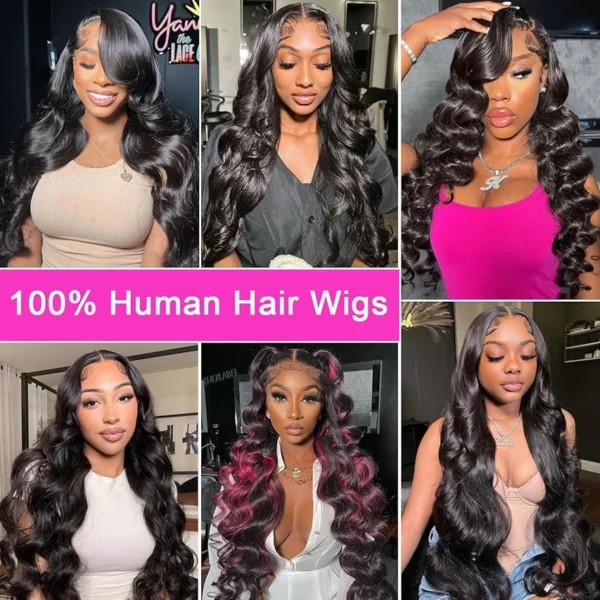 Body Wave Human Hair Lace Frontal Wigs Brazilian 13x6 HD Lace Frontal Wig Loose Deep Wave 13x4 HD Transparent Lace Front Wig - Image 5