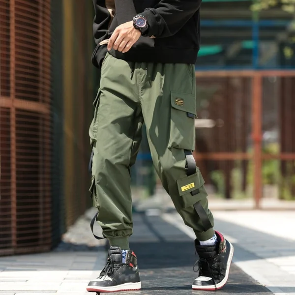 New Hip Hop Joggers Cargo Pants Men Harem Pants Multi-Pocket Ribbons Man Sweatpants Streetwear Casual Mens Pants Trousers M-6XL - Image 5