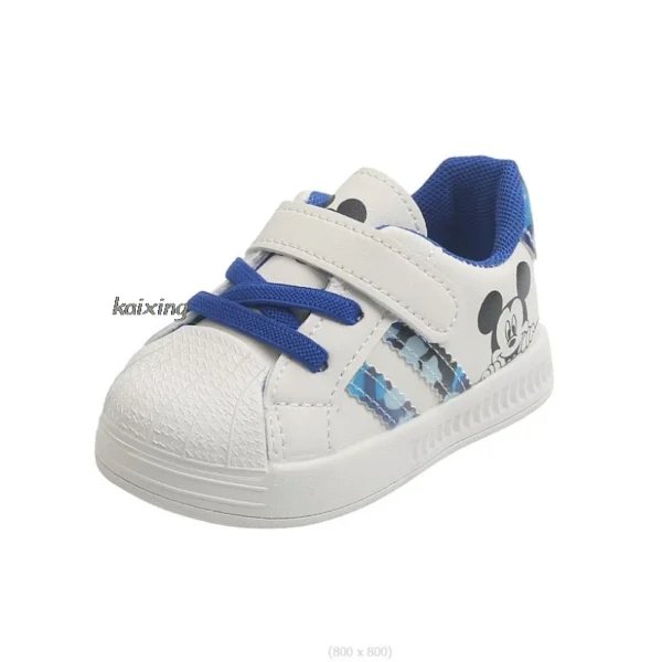 Toddler MINISO Disney White Casual Shoes For Baby Boys Girls Brand Children Sneaker Mickey Kids Sports Walking Shoes Size 15-25 - Image 6