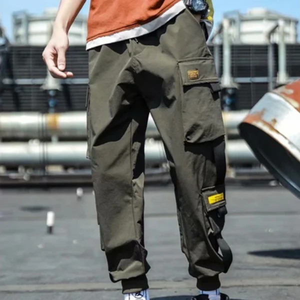 New Hip Hop Joggers Cargo Pants Men Harem Pants Multi-Pocket Ribbons Man Sweatpants Streetwear Casual Mens Pants Trousers M-6XL - Image 4