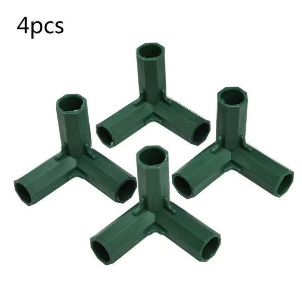4pcs Plants Connectors Plastic Structure Greenhouse Frame Canes Building Connector 16-17mm Outdoor Garden Structure Pole Joints - Image 3