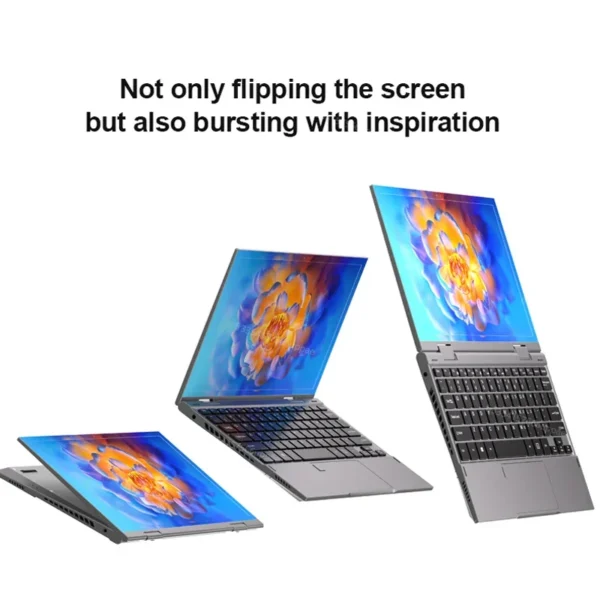 Intel N95 10.95 inch Laptop 360° Flip OLED Touch Screen Aluminum alloy body Windows 11 16GB DDR5 RAM 2TB SSD ROM - Image 5